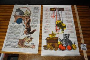 lot 296 image: Vintage Collectible Souvenir Textile Wall Art Banner Linen Tea Towel Tapestry