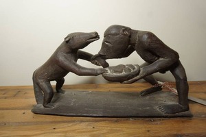 lot 330 image: Collectible Boar Bear Statue
