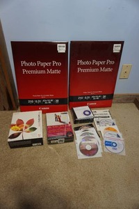 lot 352 image: (2)Canon Photo Paper Pro Premium Matte 13 x 19 50 Sheets, Computer Sot ware