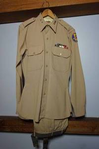 lot 359 image: Vintage Clothing...Mens Military Uniform  Approved By Headquarters Air Material Command USAF Kay Approved Air Force Shirt