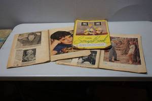 lot 388 image: Ephemera...Vintage Scrapbook with Little Margaret OBrien 1956, Forbidden Planet 1956, Marilyn and More...