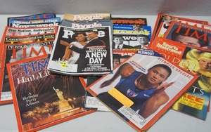 lot 392 image: Ephemera...Vintage Magazines Including Time, People, Newsweek, TV Guide Highlights Etc.