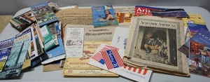 lot 395 image: Ephemera...Vintage Magazines, Brochures, Maps and More