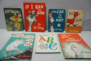 lot 490 image: Books...Vintage Childrens Mostly Hard Cover Stories Including Dr. Seuss and more