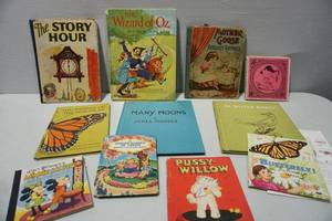 lot 493 image: Books...Vintage Childrens Hard Cover Stories and More