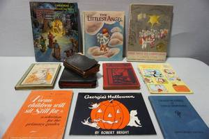lot 495 image: Books...Vintage Childrens Hard and Soft Cover Stories and more