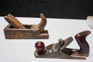 lot 23 image: Antique Tools...Wood Hand Plane Germany, DUTCH HORN SCANDINAVIAN...