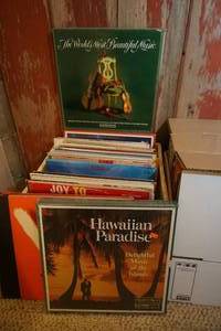 lot 662 image: Vintage Vinyl Record Album Sets Singles Etc. Including 2 Album SetThe WORLDS MOST BEAUTIFUL CLASSICAL Music, Hawaiian Paradise, Magic, Greatest Hits, Aloha from Hawaii...