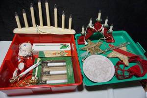 lot 687 image: Holiday Vintage Swedish Danish Etc. Christmas Ornaments Tree Decor and More...
