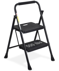 HBTower 2 Step Ladder, Folding Step Stool with Wide Anti-Slip Pedal