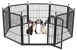 FXW Rollick Dog Playpen for Yard, Camping, 24 Height Heavy Duty for PuppiesSmall Dogs, 8 Panels