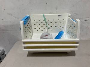 LOT OF 3 Toys Chest Large Baskets Storage Bins Organizer with Wheels