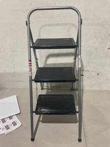 3 Tier Step Stool Grey