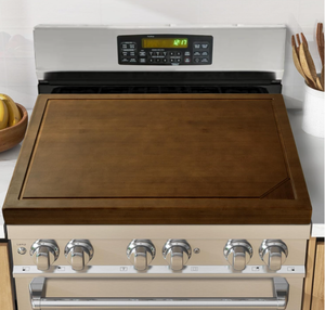 Noodle Board Stove Cover - Bamboo Wood Stove Top
