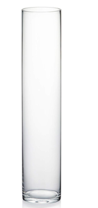 LOT of 5 Crystal Cylinder Vase 20 x 4