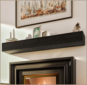 Fireplace Floating Mantel - Wood Mantels for Fireplace