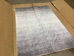 Grey and White Rug