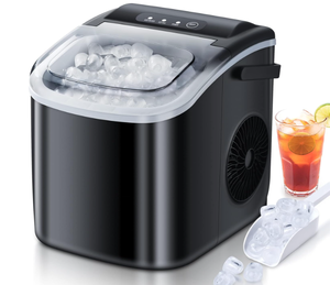 Countertop Ice Maker 6 Mins 9 Ice, 26.5lbs24Hrs,