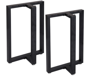 LOT OF 2 Metal Table Legs 28 Inch Heavy Duty T Shape Metal Desk Legs