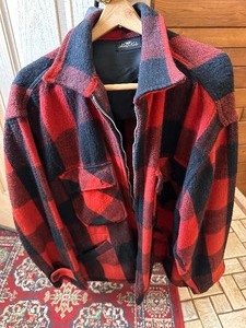 lot 22 image: King Kole Vintage Buffalo Plaid Wool Jacket app size L