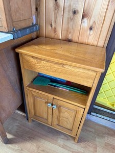 lot 158 image: Side Storage Table Measuring 18.5 x 11.5 x 28