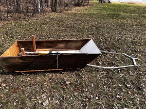 lot 238 image: Ice Fishing Sled and Tools