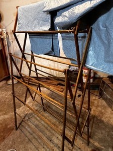 lot 179 image: Vintage Wood Drying Racks