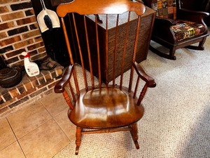 lot 201 image: Wood Rocking Chair
