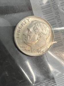 1964 US ROOSEVELT DIME UNC