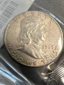 1963 US FRANKLIN HALF DOLLAR SEALED