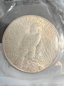 1922 US PEACE SILVER DOLLAR UNC