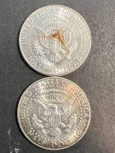2 US 1964 KENNEDY HALF DOLLARS