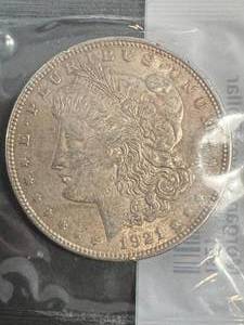 1921 US MORGAN SILVER DOLLAR EXTRA FINE