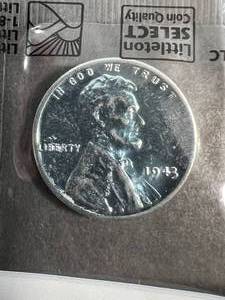 1943 US STEEL CENT SEALED