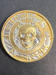 2 TROY OZ .999 FINE SILVER SKELETON ROUND