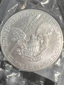 2015 AMERICAN SILVER EAGLE 1 TROY OZ .999 FINE SILVER UNC