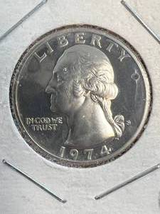 1974-S US PROOF WASHINGTON QUARTER