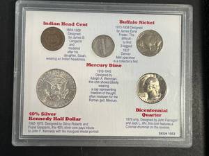 AMERICAS FAVORITE COINS 5 COIN SET