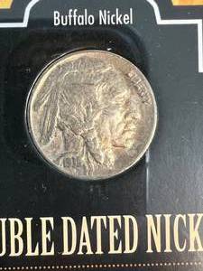 1938 US DOUBLE DATED NICKEL 2 COIN COLLECTION