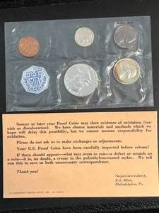 1961 US PROOF SET IN ORIGINAL ENVELOPE