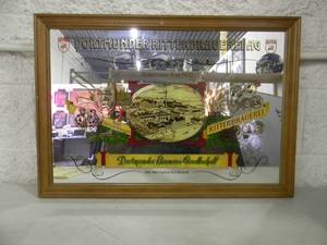 lot 31 image: RARE DORTMUNDER RITTERBRAUEREI AG BAR SIGN  MIRROR - NICE - ORIGINAL GREAT PIECE - APPROX 28By 20 - SEE PICTURES