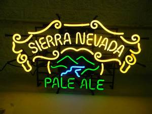 lot 36 image: NEW OLD STOCK - SIERRA NEVADA PALE ALE NEON LIGHT - WORKS - NICE - ORIGINAL FANTASTIC PIECE - APPROX 29 By 16 - SEE PICTURES - NO RESERVE