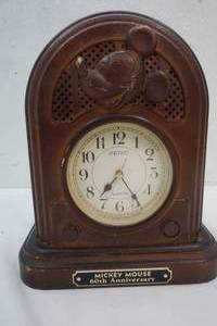 Mickey 60th anniv.. clock, 1987