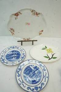 Vintage platters and plates