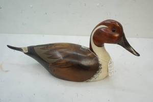 Wood Pintail drake, signed