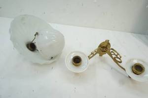 Glass lights and vintage brass