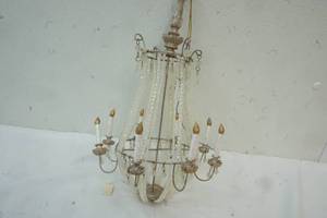 Vintage beaded light decor