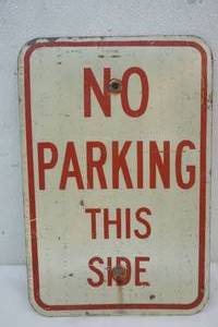 No Parking sign