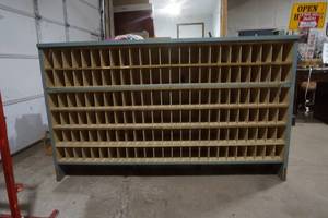 vintage mail cubby box
