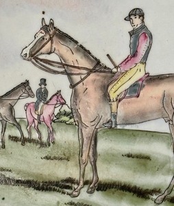 lot 134 image: Nora Fenton Equestrian Design Plate